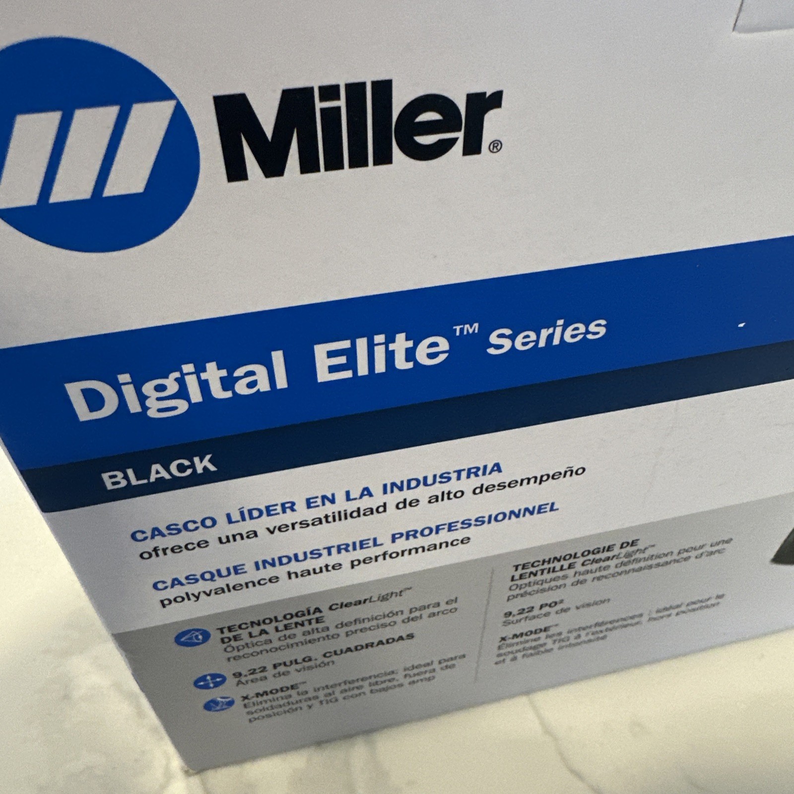 Miller Digital Elite Series Auto-Darkening Welding Helmet Black X-Mode – New