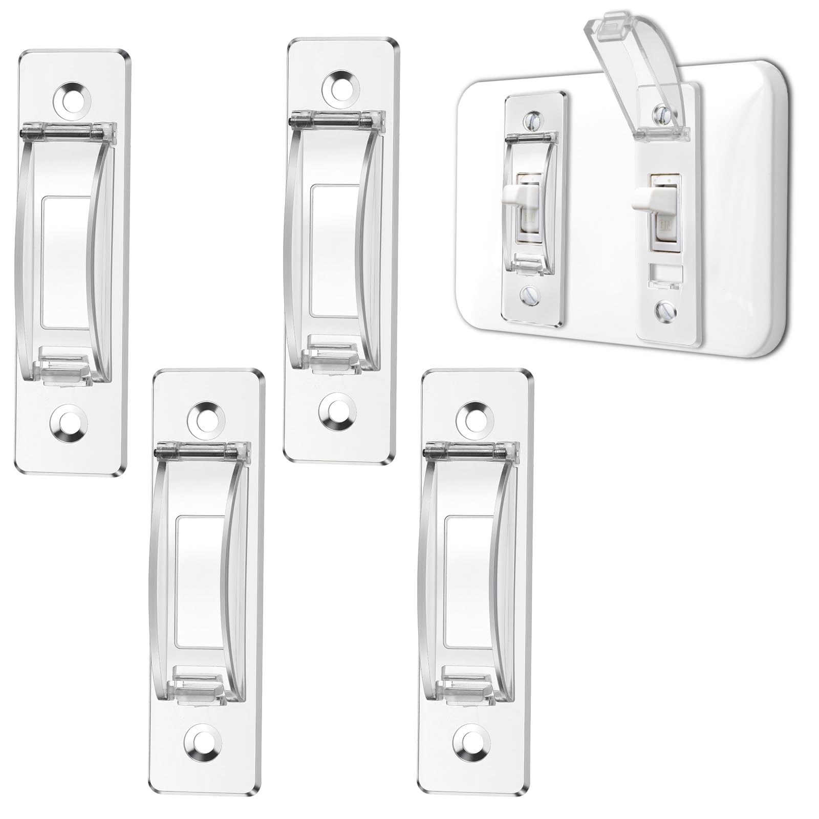 4 Pack Light Switch Guard Covers Childproof Toggle Switch Safety Protector