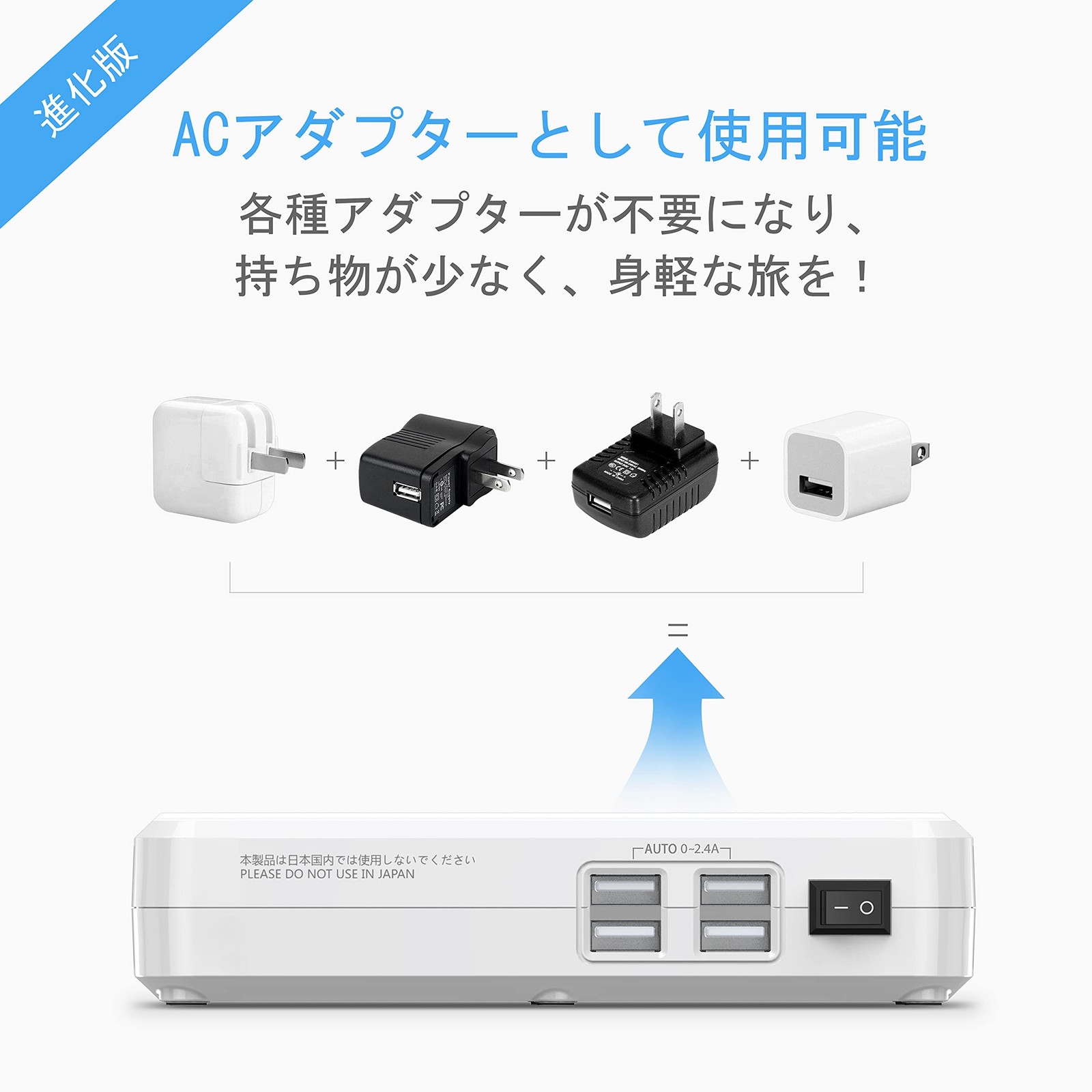 Voltage Converter 220V 230V 240V to 100V 200W For Japanese Electrical Products