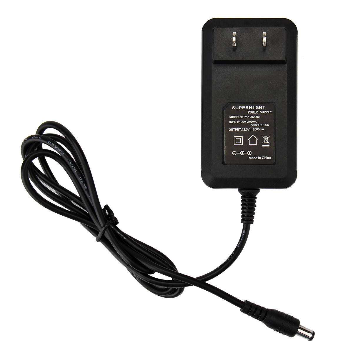 AC 110-220V to DC 12V 2A 24W Power Supply Adapter Transformer Jack 5.5mm X 2.1mm
