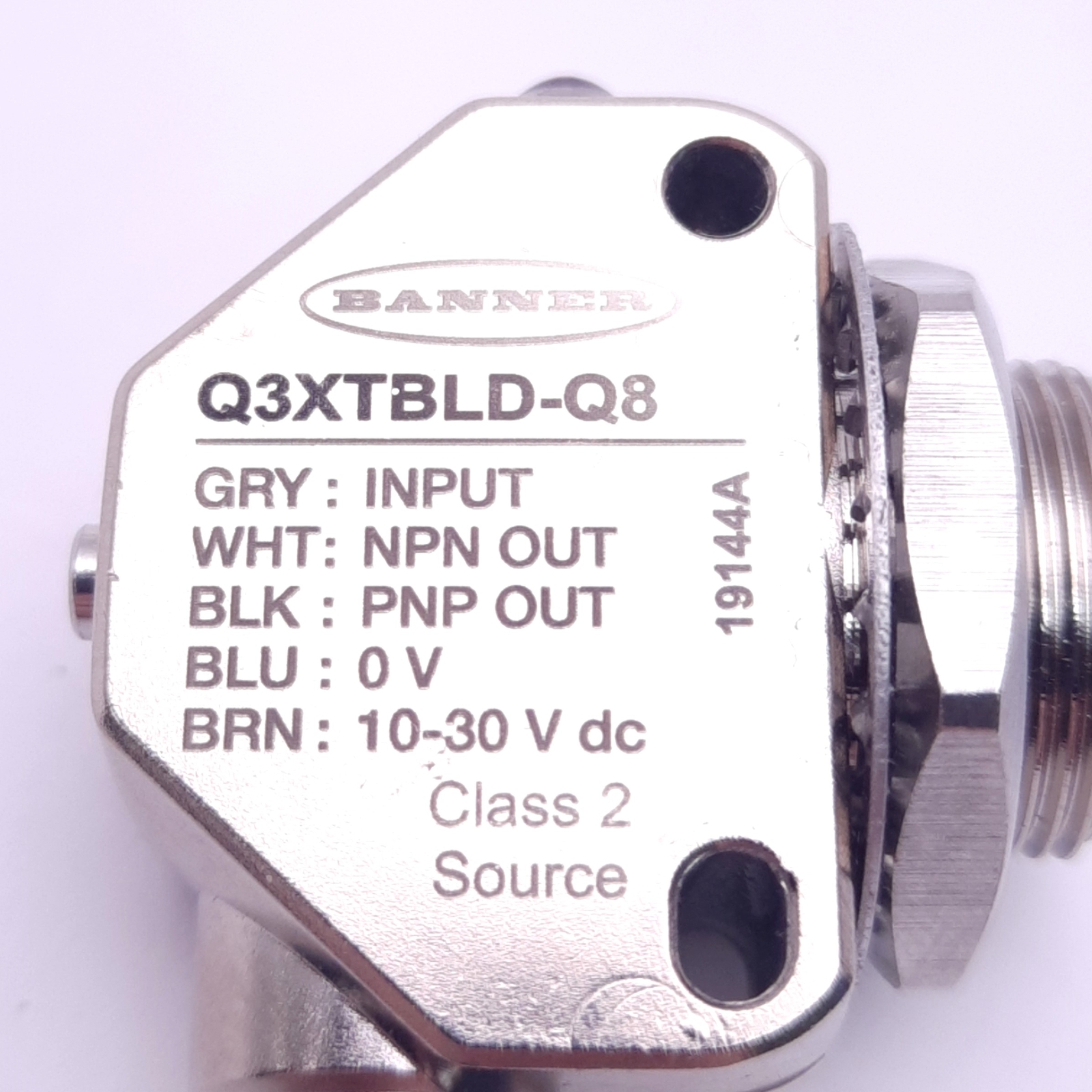 Banner Q3XTBLD-Q8 Laser Contrast Sensor Visible Red, 28mA 24v DC, 300mm Range