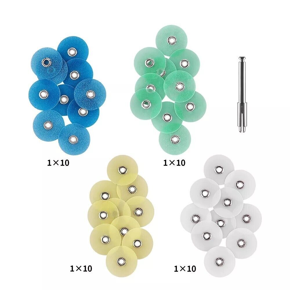 Dental Resin Finishing Polishing Discs No.1.075 Discs+Strip 75pcs/pack+Mandrel