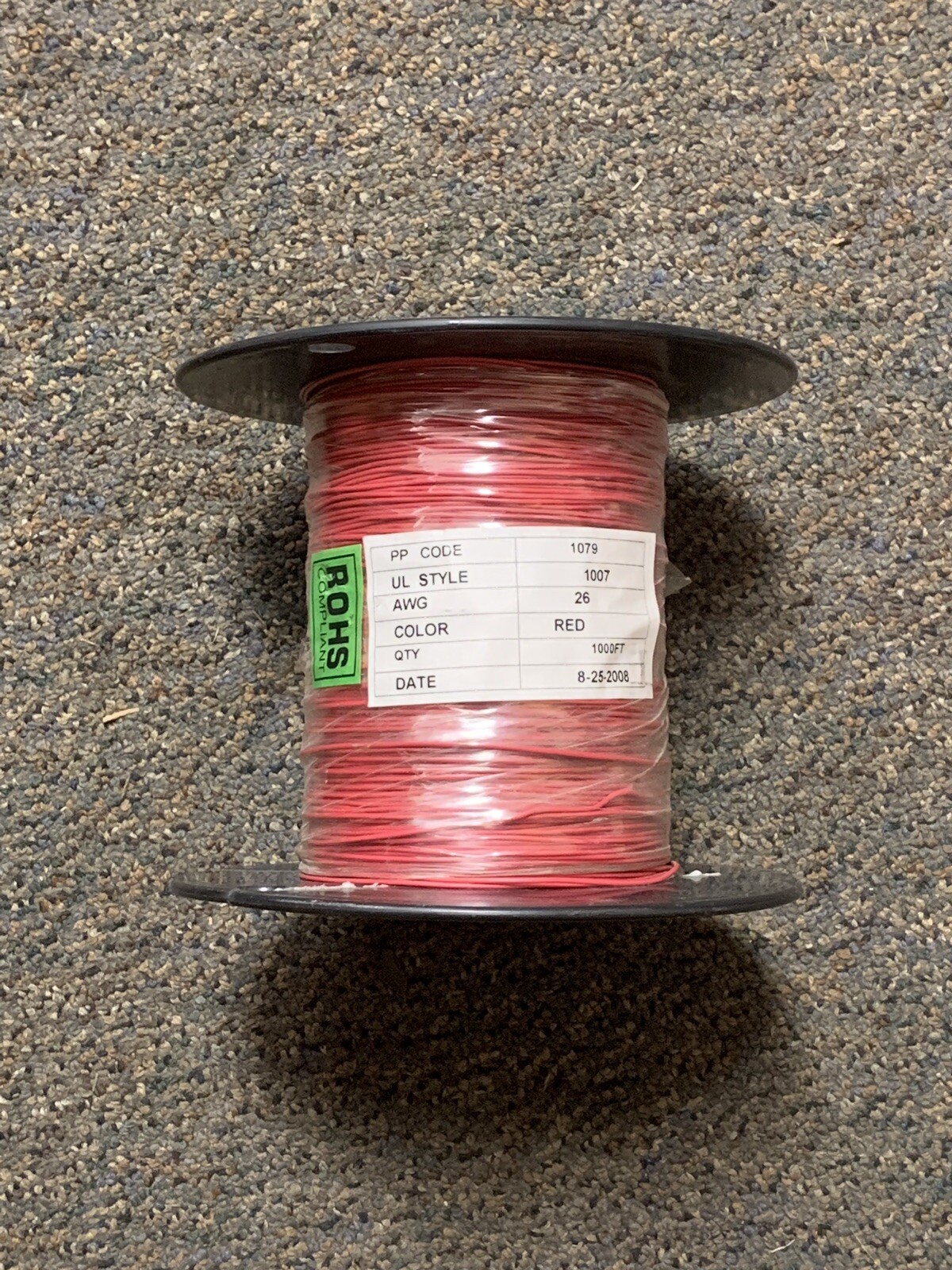ProPower PP1079 Hook Up Wire UL 1007, 26 AWG, Red, 1000ft