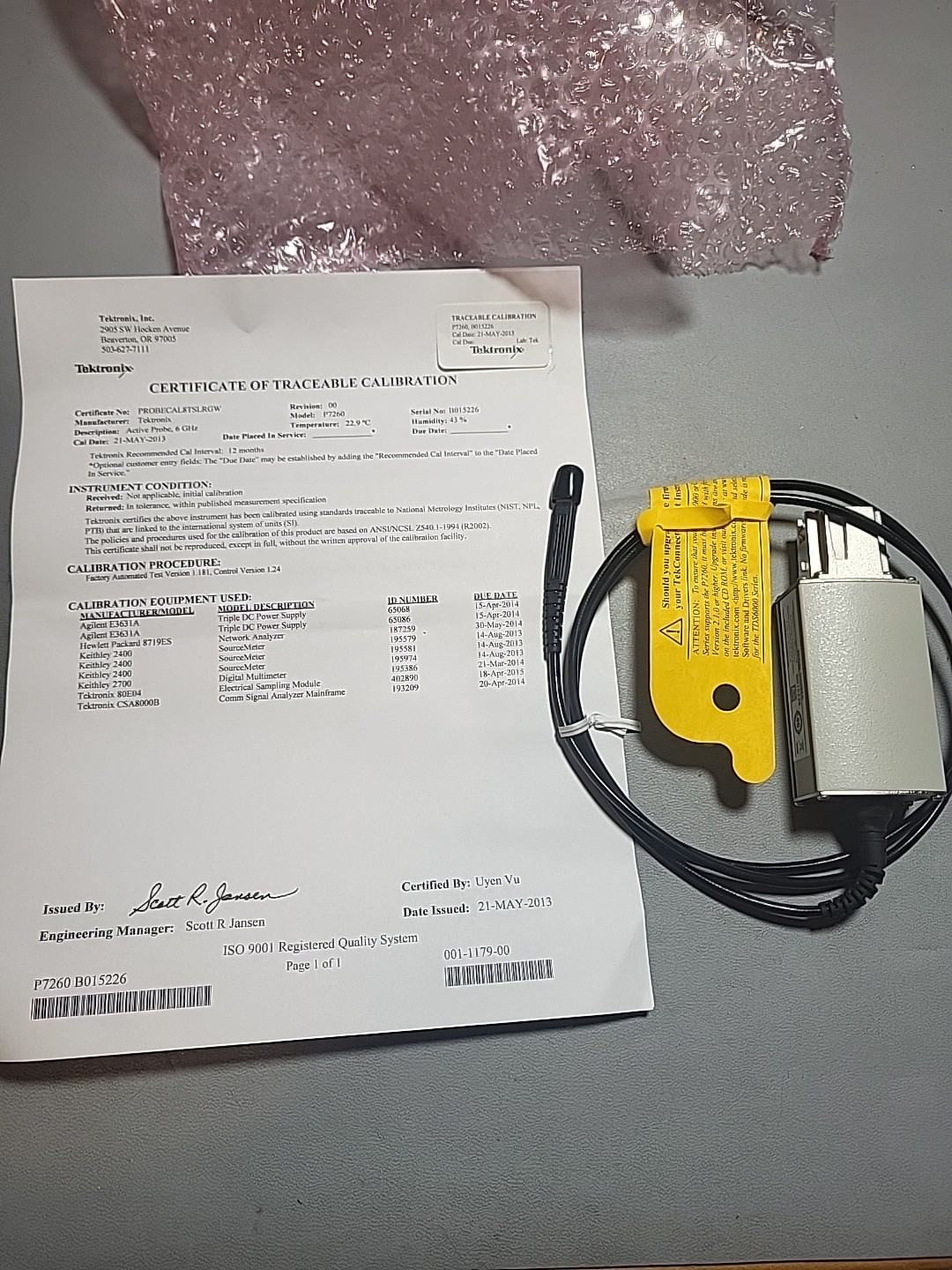 NEW TEKTRONIX P7260 6 GHz Active FET Probe