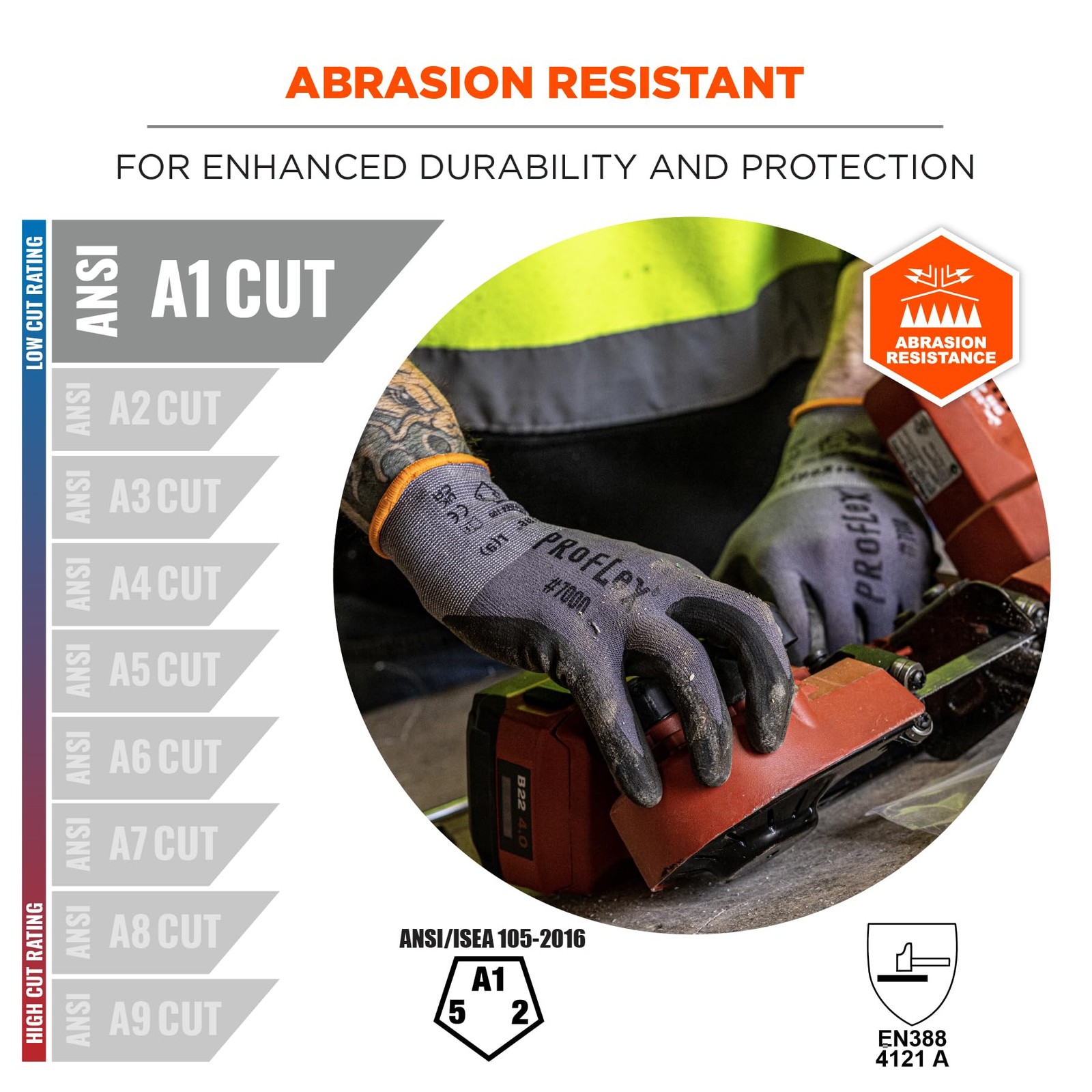 ProFlex 7000 Nitrile Coated Work Gloves, Foam Nitrile Palms for Flexible No S…
