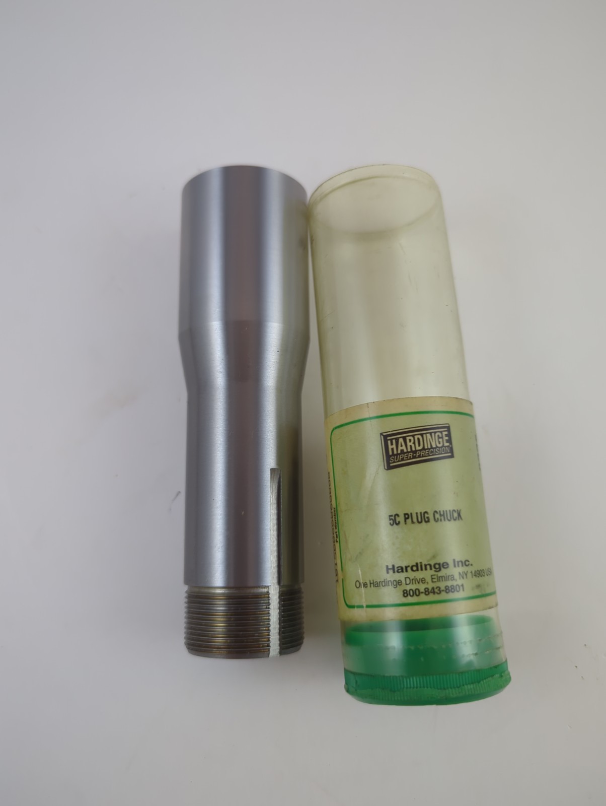 Hardinge 5C Plug Chuck Solid Extended Nose Lathe Emergency Collet Fixture