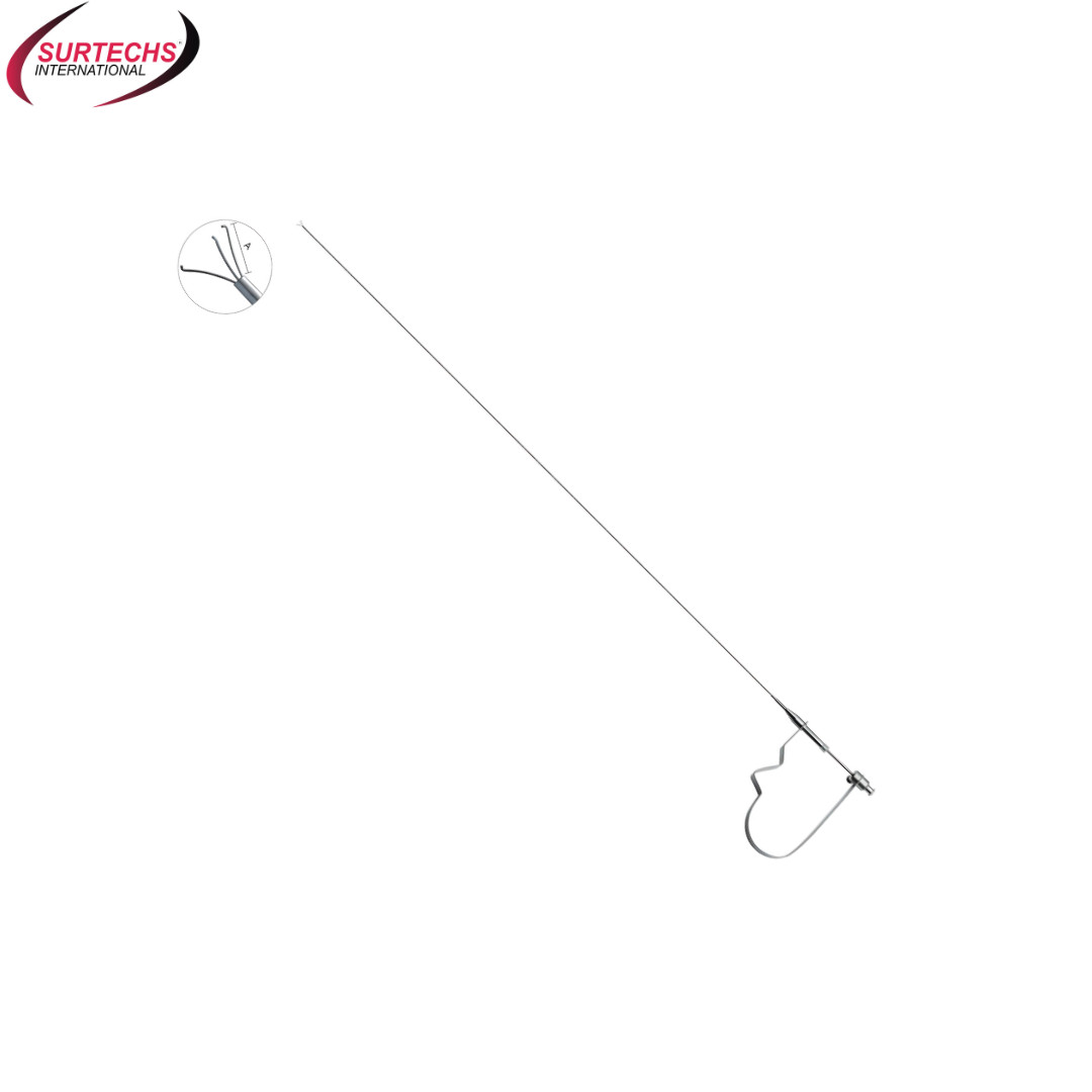 Surtechs Ureteroscopy Prong Grasping Forceps U-Handle | 1.6mm 580mm Semi-Rigid