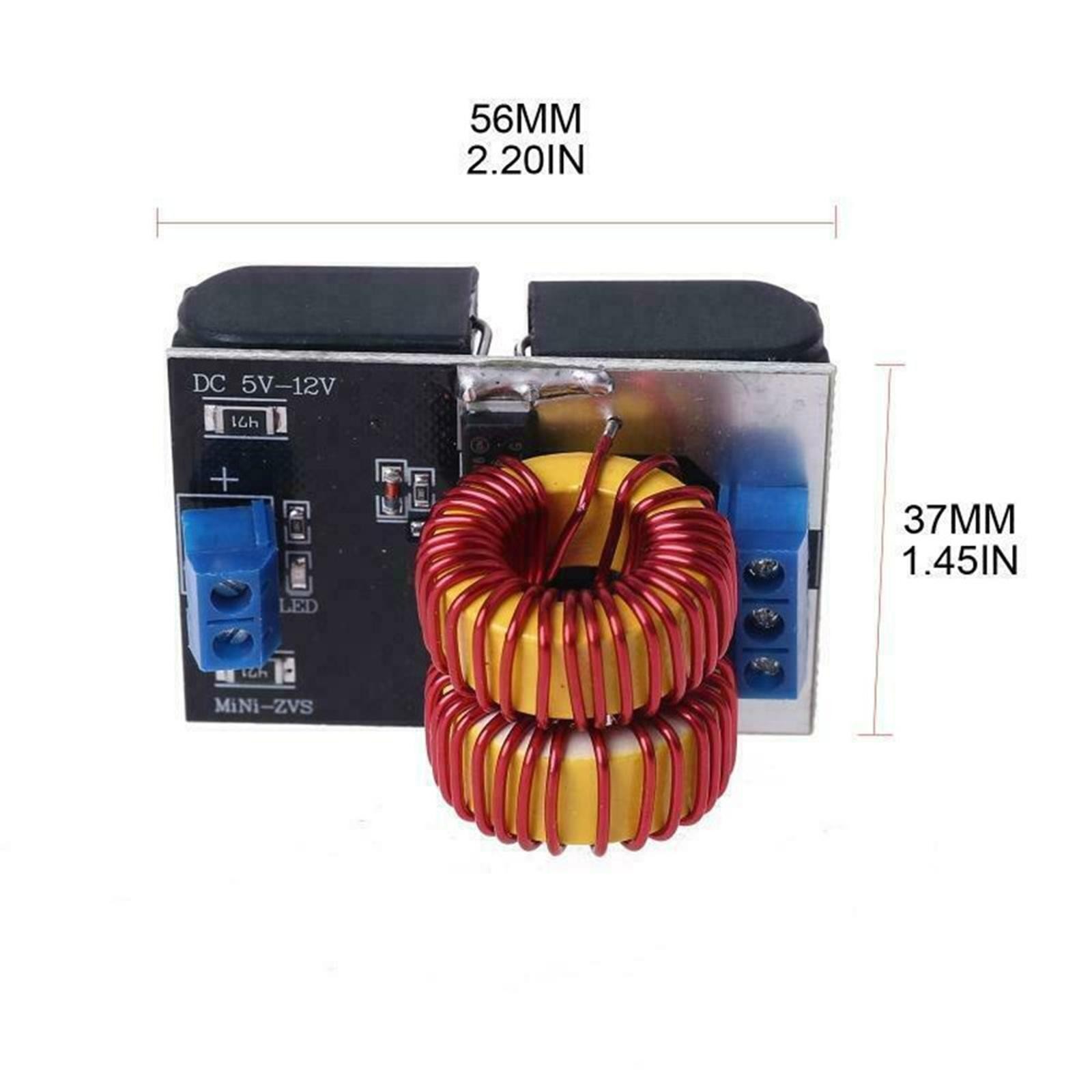 120W Mini ZVS Heating Machine DC 5-12.0V Input Voltage Induction Heater Module T