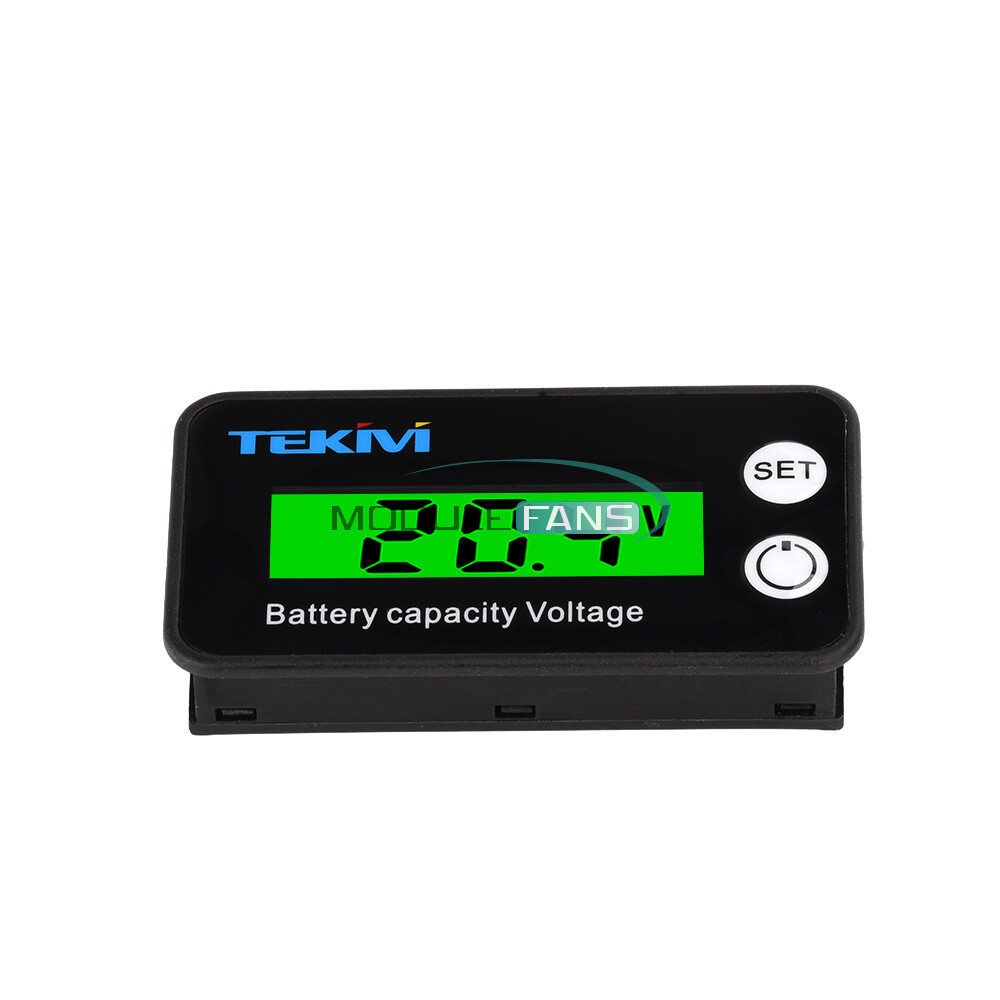 6136B LCD Battery Capacity Indicator Voltmeter Low Voltage Alarm High Precision