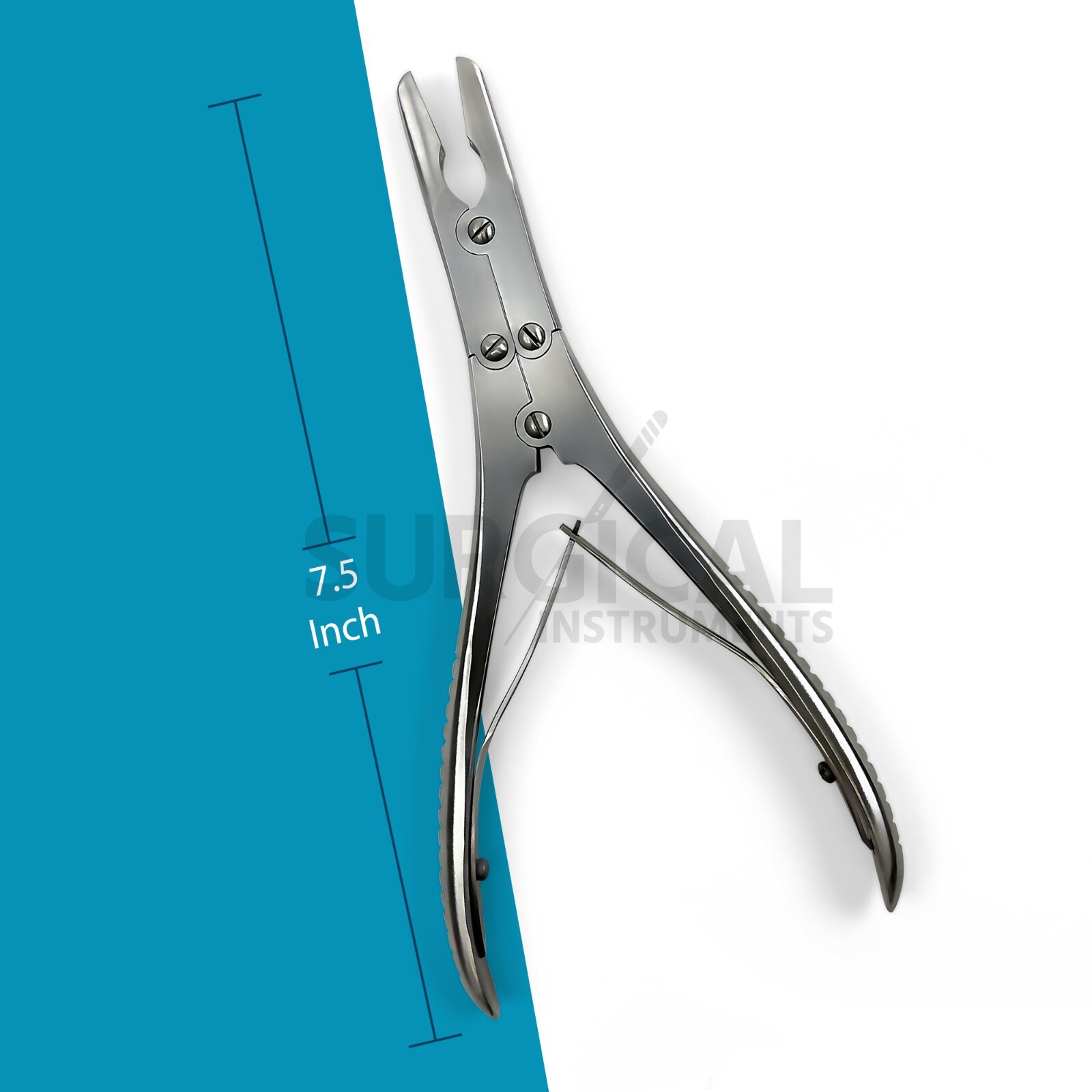 Ruskin Bone Rongeur 7.50″ Straight 5mm Bite Double Action Stainless German Grade