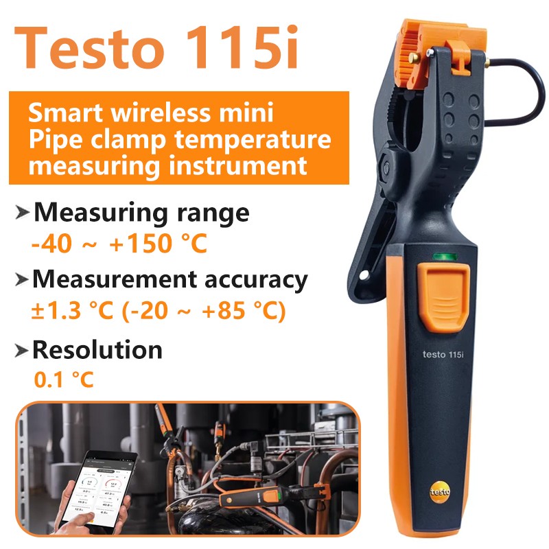 Testo 0563 0002 10 Smart Probes AC & Refrigeration Test Kit 2x549i & 115i HVAC