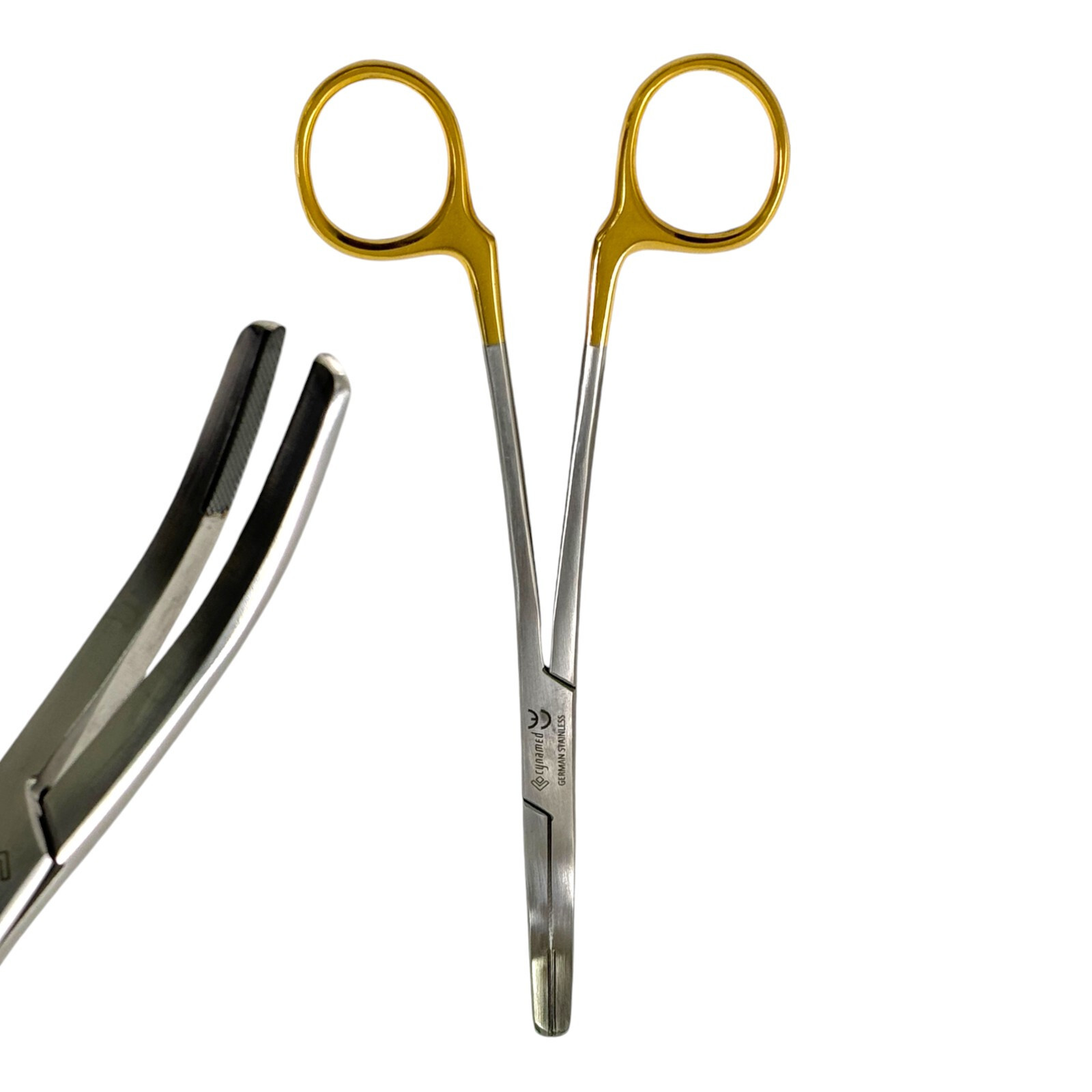 Wynman Dental Crown Remover Forceps, Curved Tip, Gold Handle – 7″ (3 Pack)