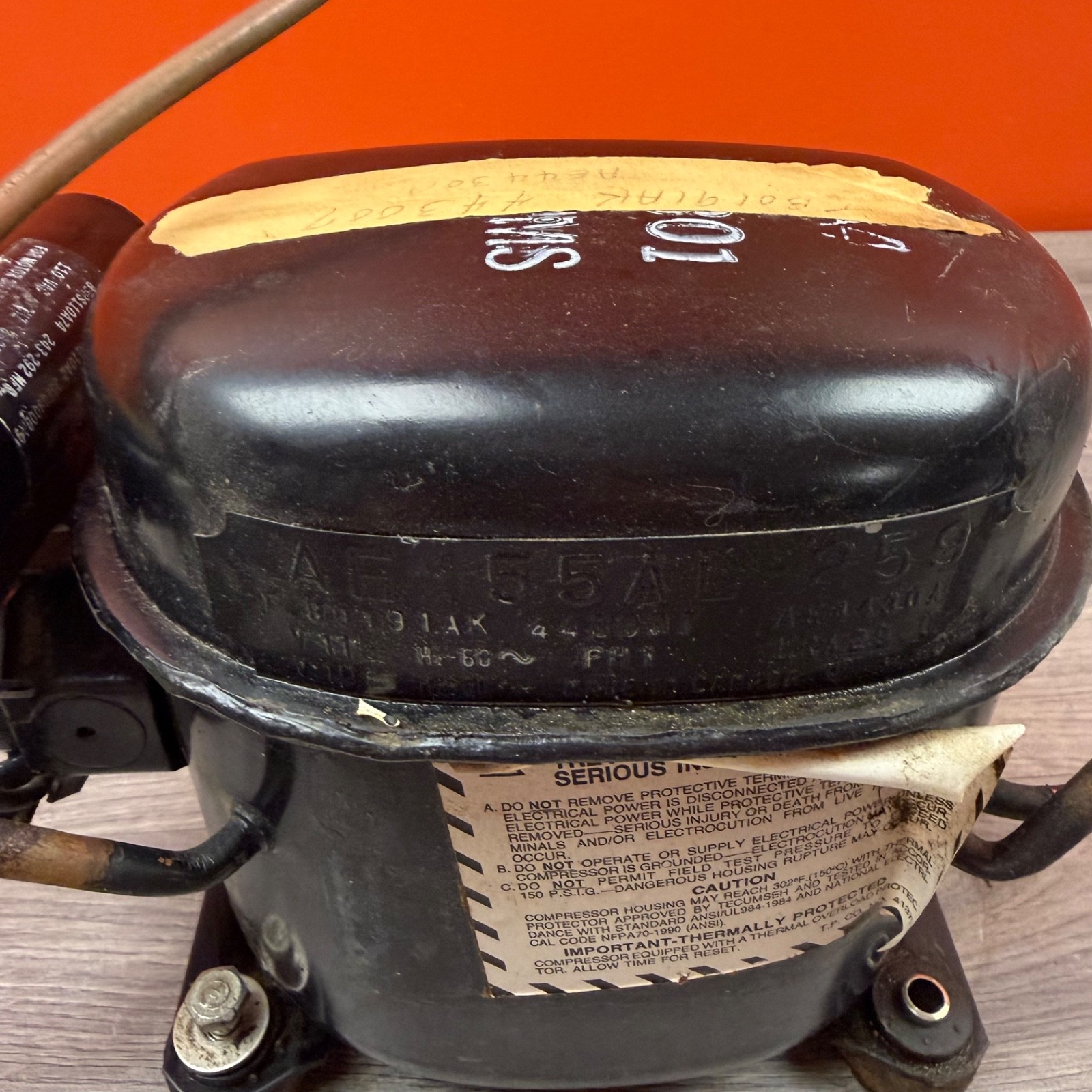 Tecumseh AE4430A Hermetic Reciprocating Compressor 115/1/60
