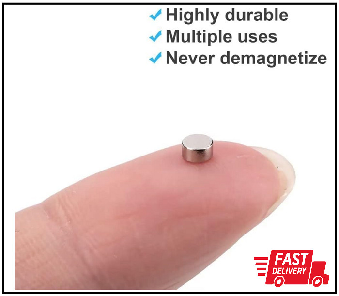 200Pcs Small Magnets, 3×2 mm Mini Tiny Round Magnets, Micro Magnets for Crafts,