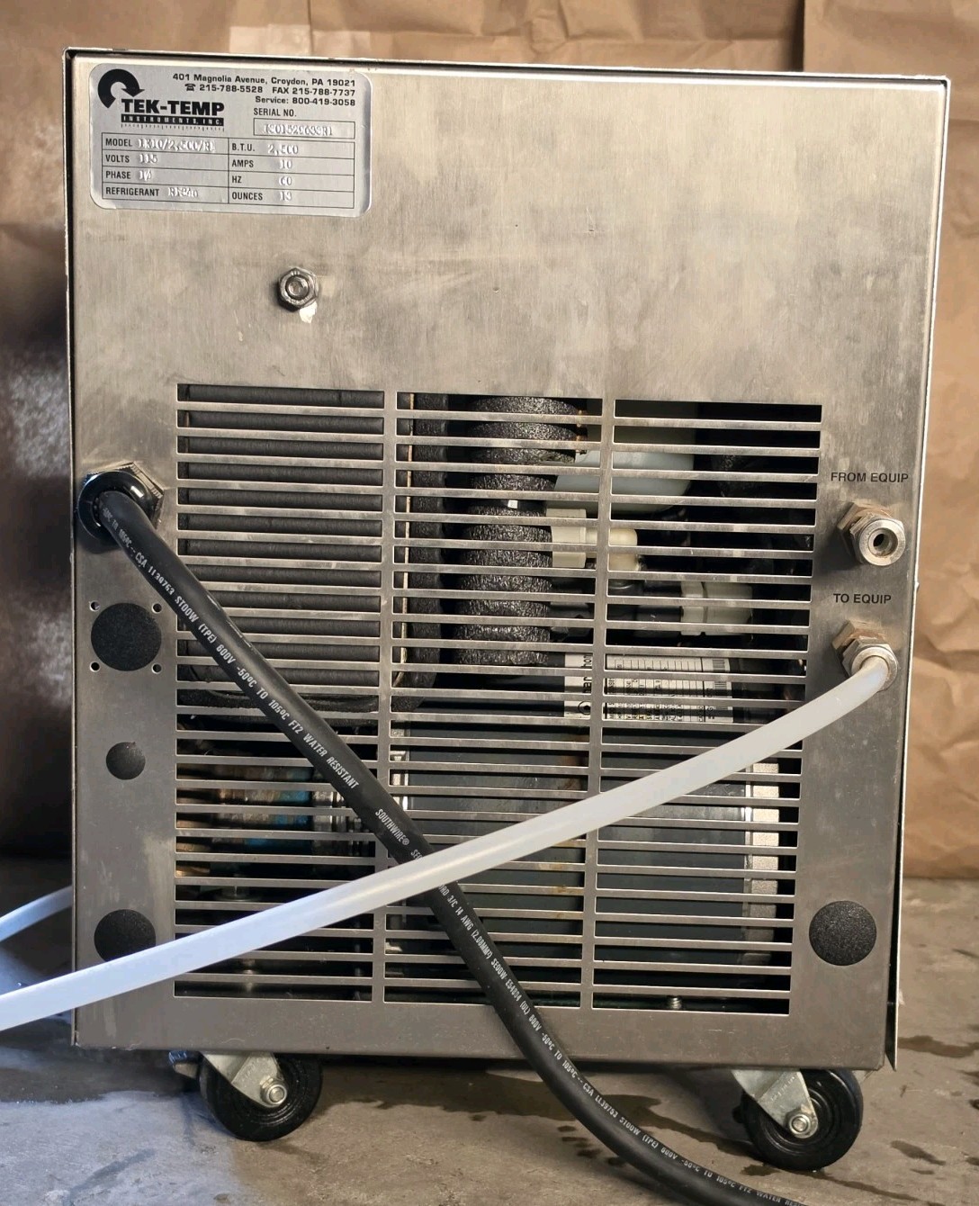 Tek-Temp LK-10 Recirculating Chiller JK10/2,500/R1 115V 2500 BTU/hr Lab -…