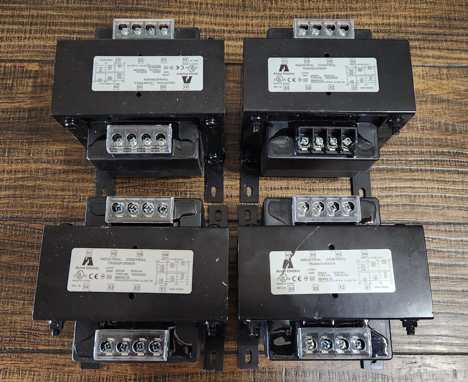 ACME CE050250 INDUSTRIAL CONTROL TRANSFORMER, 250 VA, 50/60 HZ, EIA-413-1644