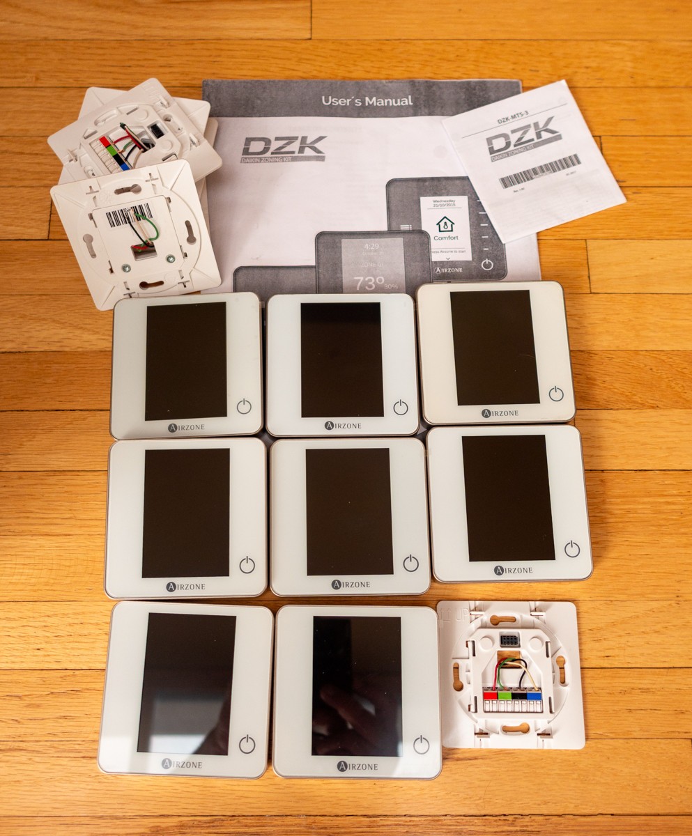 Daikin DZK-MTS-3 Zoning Themostats – 8