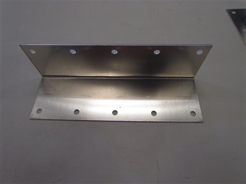 ALUMINUM L BRACKET 10″ PAIR (2) PRE DRILLED HOLES 1/8″ THICK