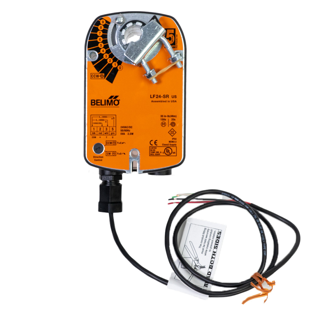 Belimo LF24-SR US 35in-lb Direct-Coupled Spring-Return Actuator