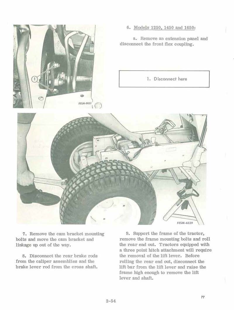 Service Manual 86,108,109,128,129,149,169,800,1000,1200,1250,1450,1650 Cub Cadet