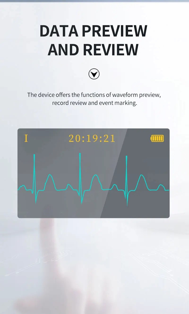 24 Hours Dynamic ECG Systems 12 Channel EKG Monitor ECG holter Recorder Software
