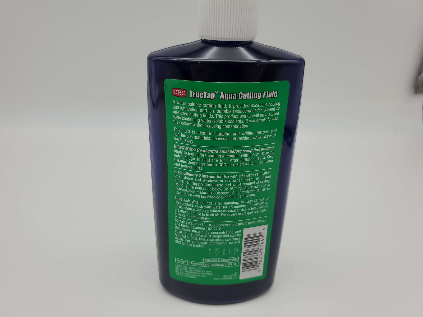 CRC 03440 TrueTap Aqua Cutting Fluid Water Soluble 16oz Bottle