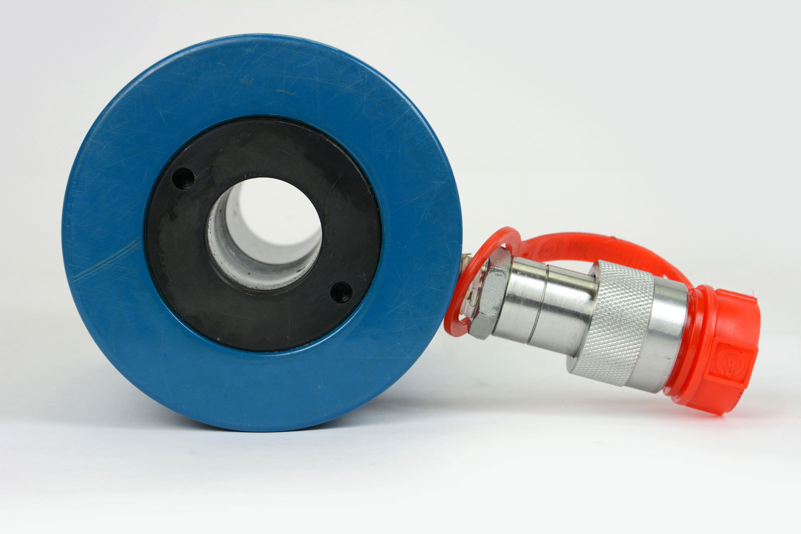 TEMCo Hollow Hydraulic Cylinder Ram 30 TON 2 In Stroke 5 YEAR Warranty