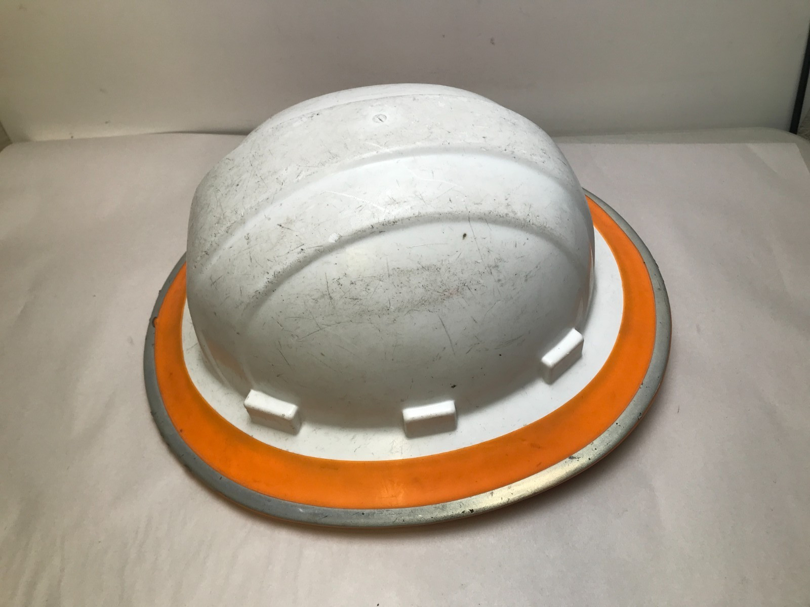 Vintage Caltrans White/Orange Omega 2 Full Brim ED Bullard Hard Hat USA