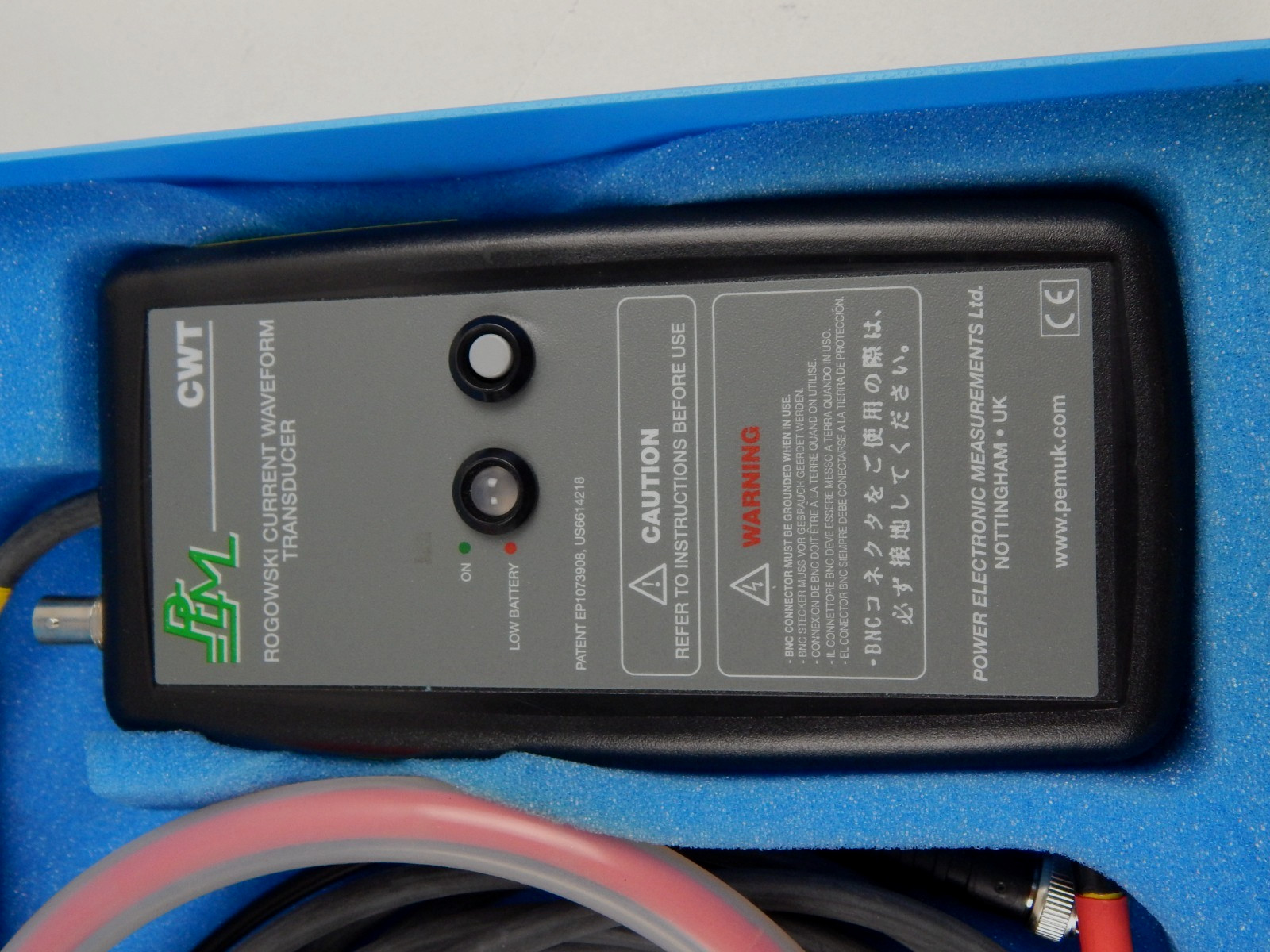 PEM CWT 60B Rogowski Current Waveform Transducer 0.5mV/A 10kV Peak 12.0kA K