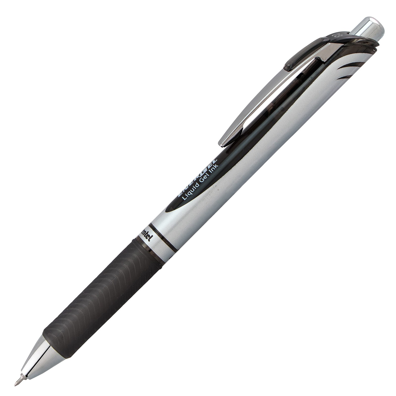 Pentel EnerGel RTX 0.3mm Needle Tip Liquid Gel Pens Black Ink 2 Pack