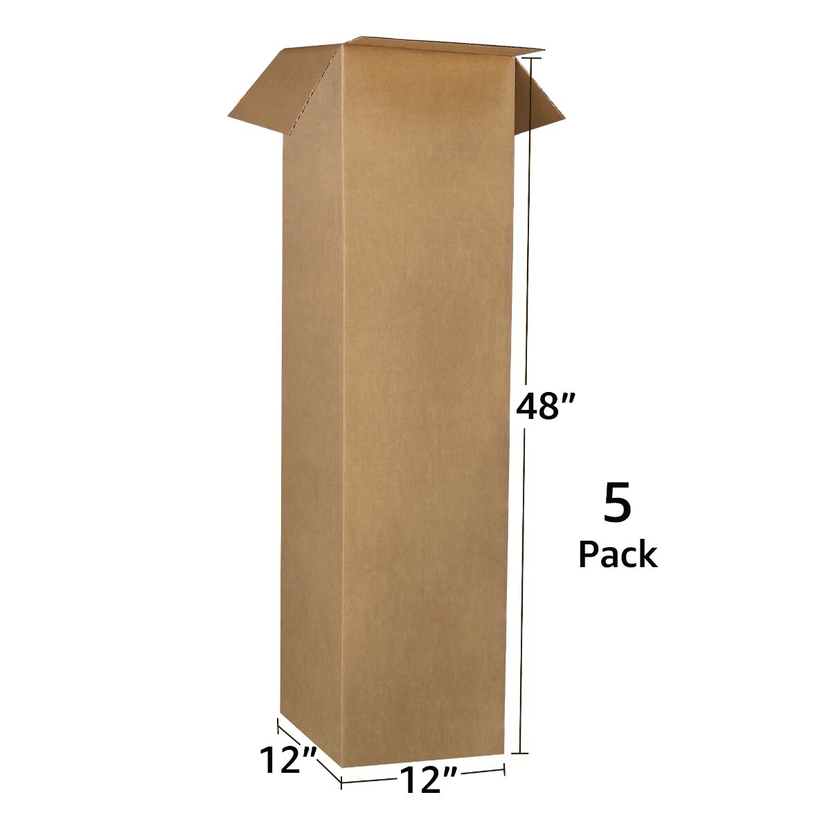 UBMOVE Tall Lamp Moving Boxes (5 Pack) Lamp Box Size 12″ x 12″ x 48″