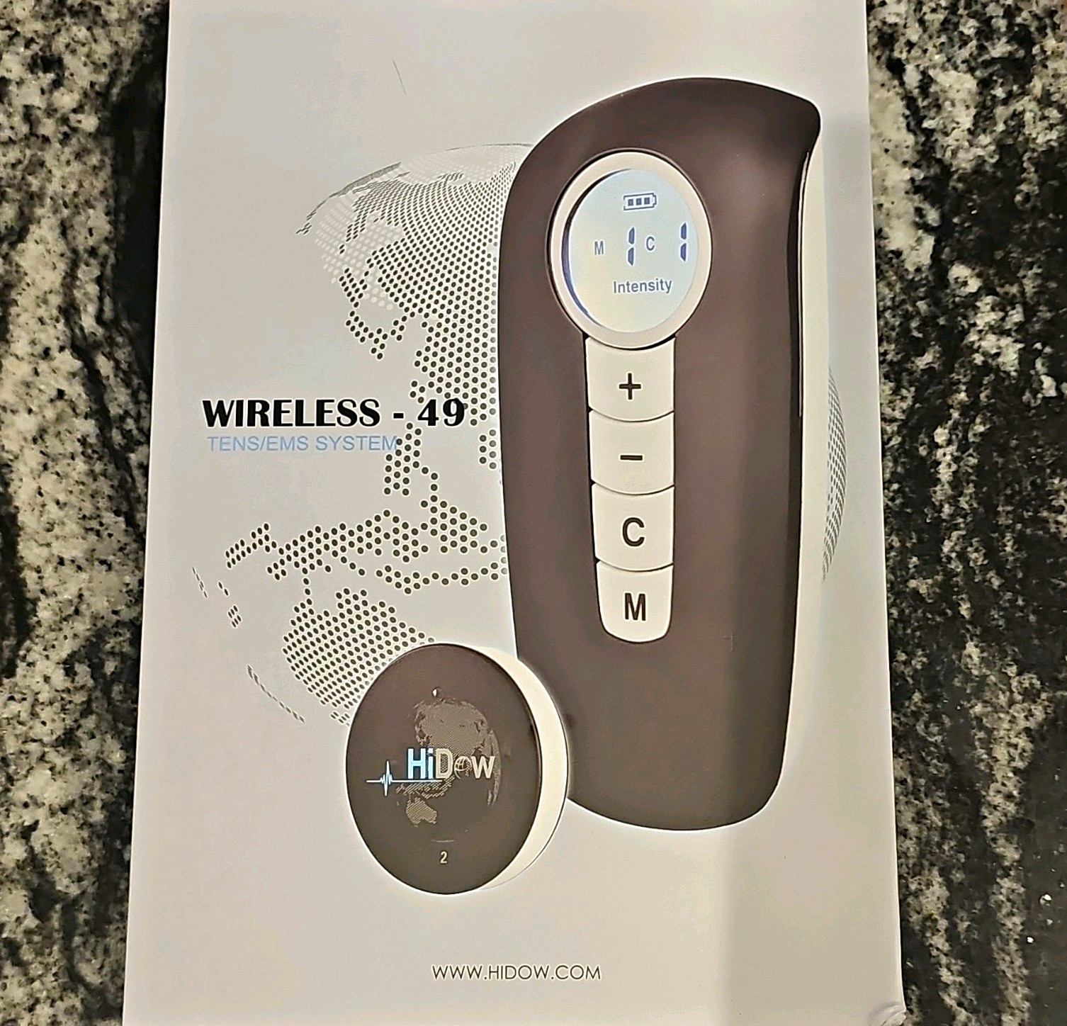 HiDow Wireless-49 TENS/EMS Unit, Handheld 2-Channel, HD-5N-N