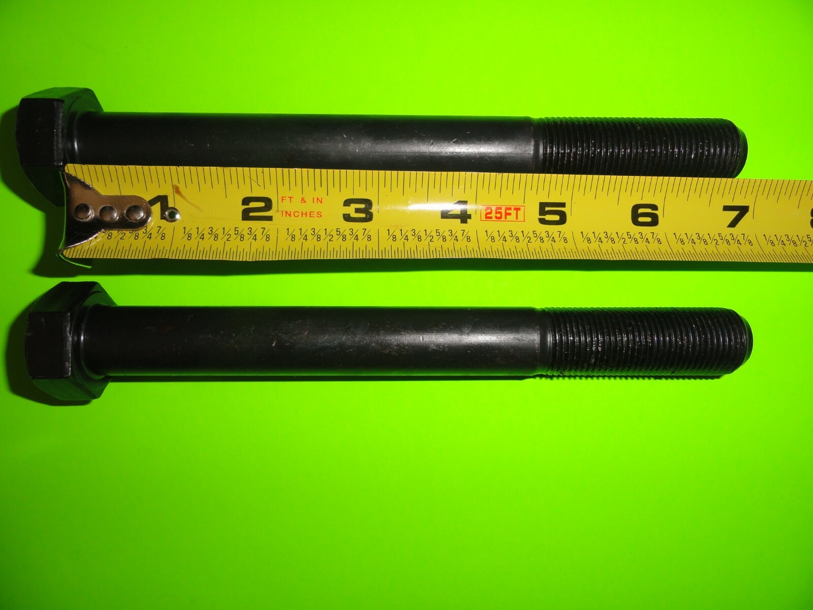 (Lot of 2) BOLTS 3/4″ x 7″ 16×7 Grade 8 Hex Head Cap Black Unplated Fine Thread