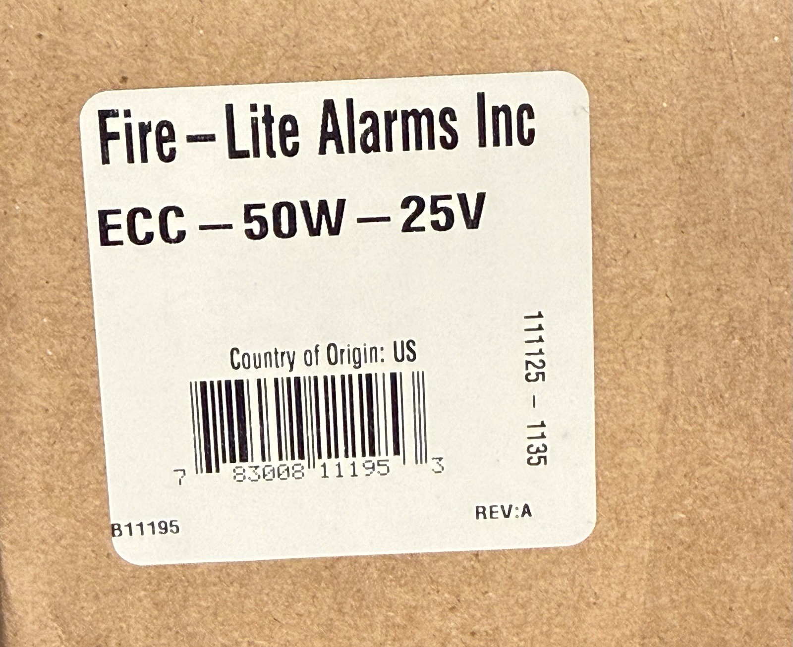 FireLite ECC-50W-25V (New)