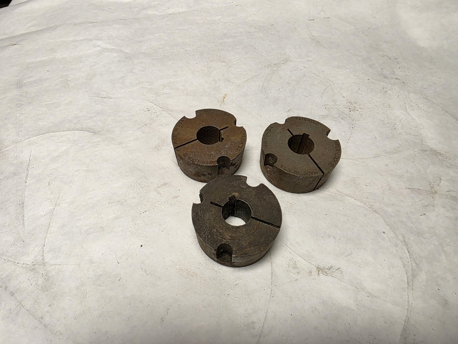 3pcs. Unknown Brand 1610 3/4 Taper-Lock Bushing Fits 3/4″ Shaft