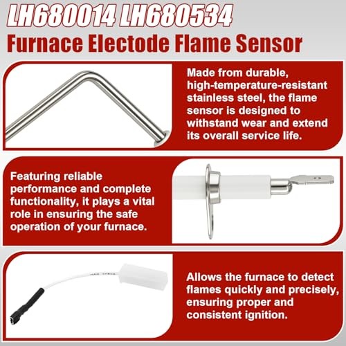 Furnace Flame Sensor Rod for Carrier/Bryant Payne – Replaces LH680014, LH680534,
