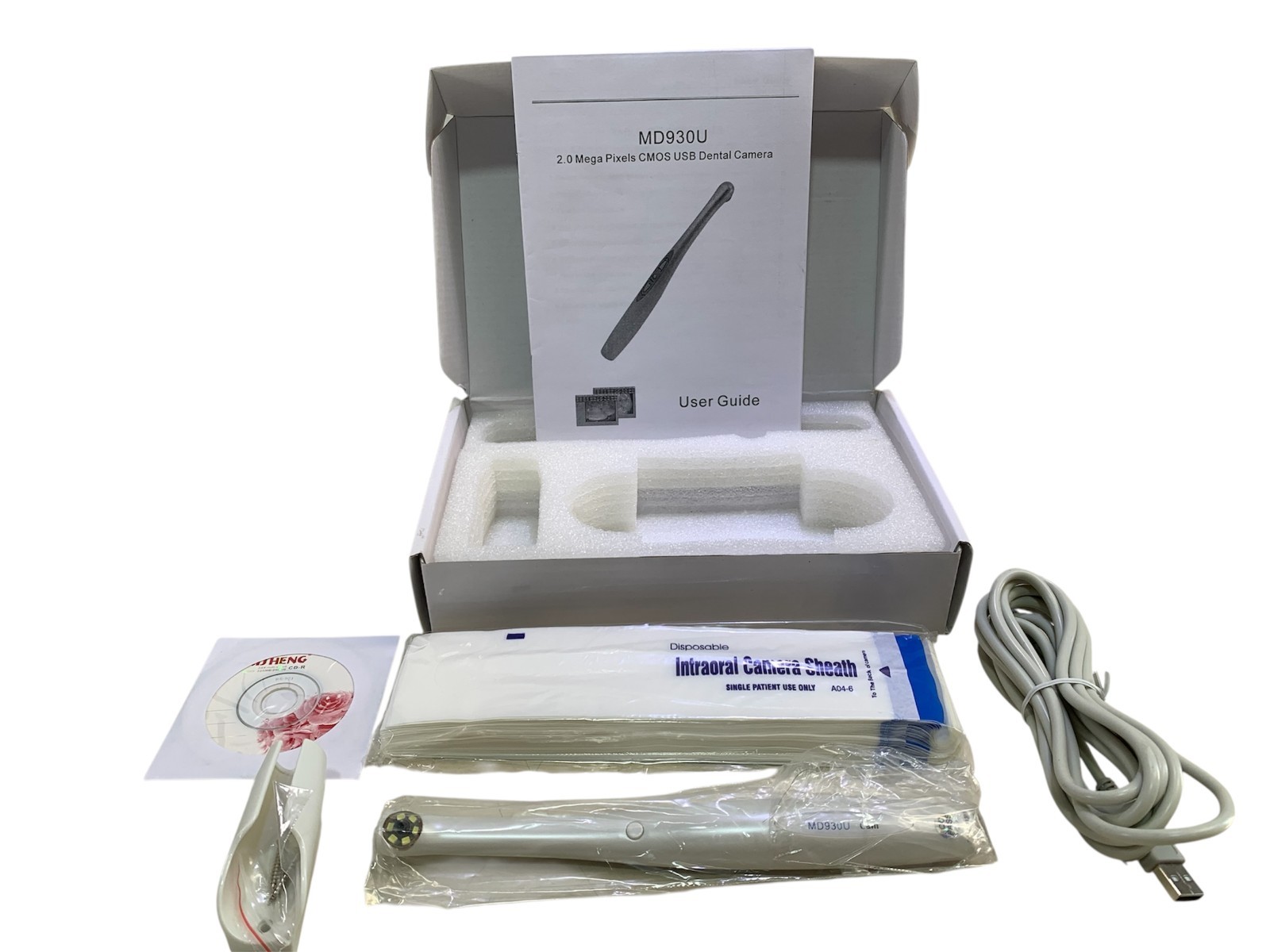 USB TYPE DENTAL INTRAORAL CAMERA 2.0 MEGA PIXELS 1/4 CMOS MD930U 6Pcs LED