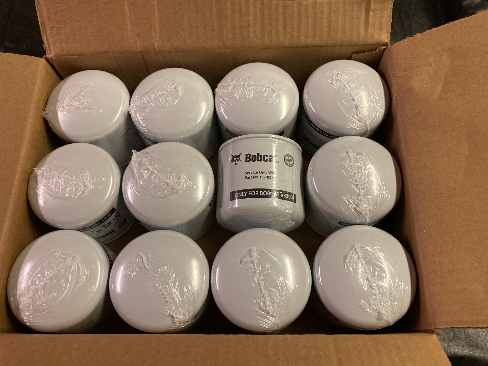 1 OEM Bobcat 6678233 Oil Filter for V3300 or CASE OF 12 FOR $144 + Free Ship