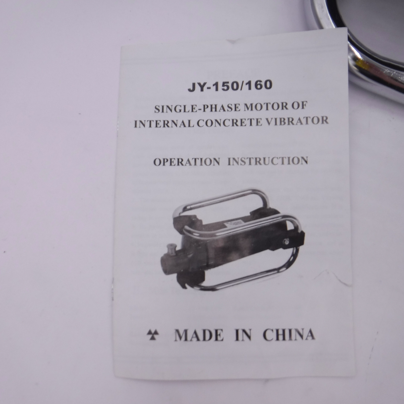 BEAMNOVA Single-Phase Motor Electric Concrete Vibrator JY-150/160 SEE DESC
