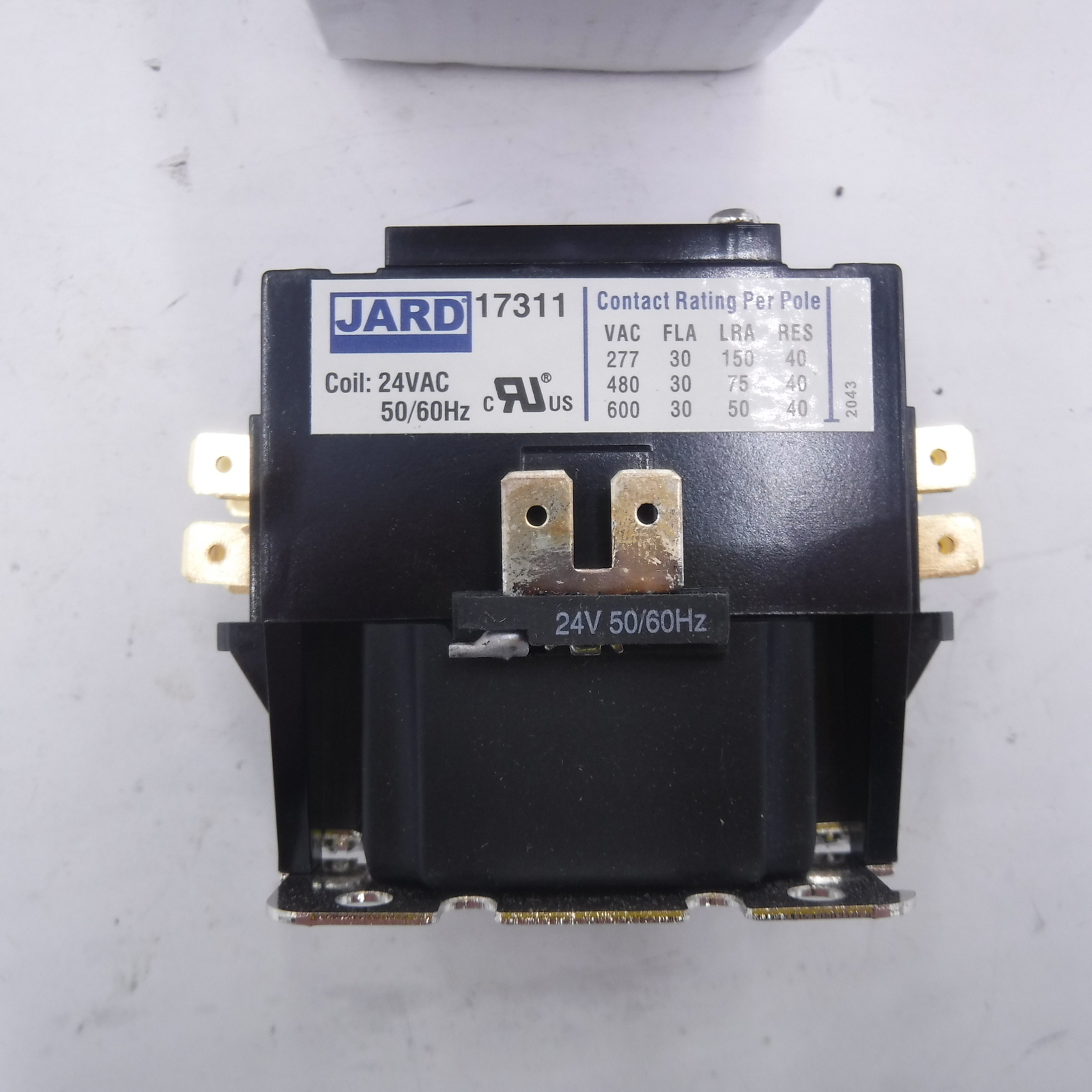 Jard 17311 Definite Purpose Contactor 1-1/2 Poles 30 Amps 24 Vac