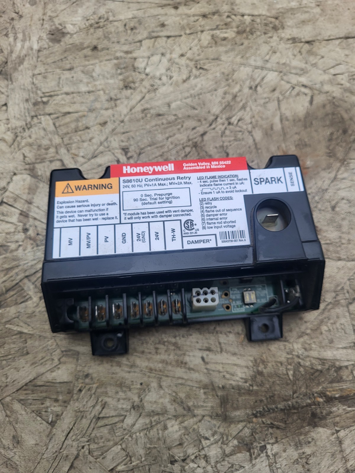 USED HONEYWELL S8610U Default Setting, FREE SHIPPING