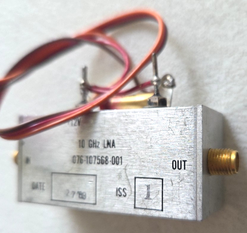 ***** Harris-Farinon 076-107568-001 10 GHz LNA Low Noise Amplifier Amp Ham radio