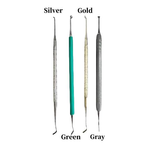 Dental Composite Veneer Filling Kit Foam Pads & Spatula Handle Fit Optra Sculpt
