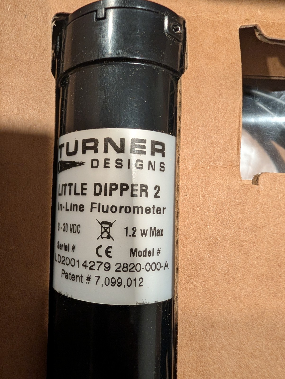 Turner Designs 2820-000-A Fluorometer Little Dipper 2 In-Line – NIB – USA, TX
