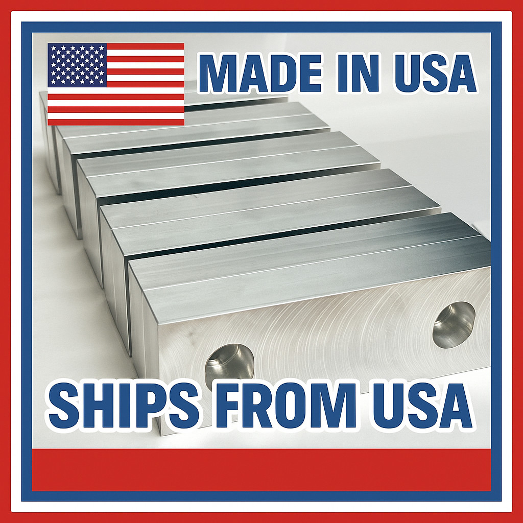 10 Pack (20pcs) 6 x 2 x 1″ Machinable Standard Soft Jaws Set Fits Kurt 6″ Vises