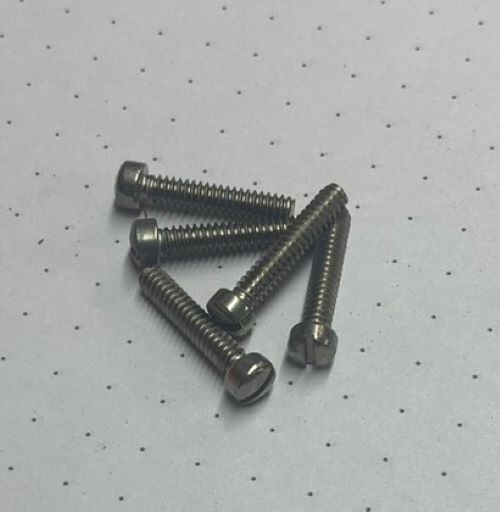 4-40 X 9/16 SST Slotted Fillister Head Screws, 25 Per Package