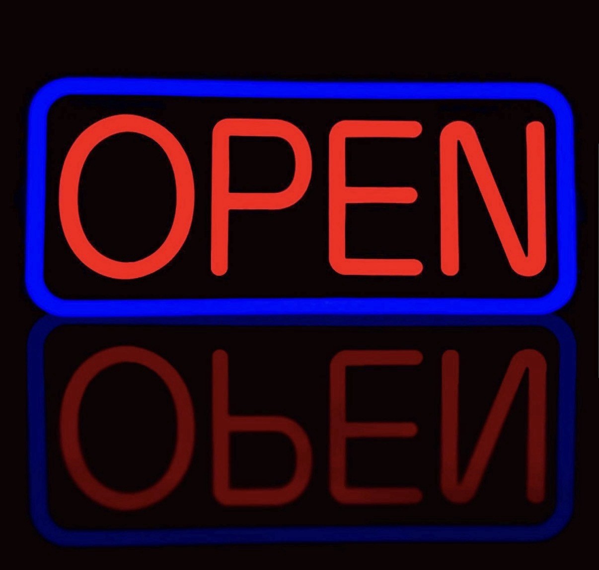Brittech 21” X 10” NEW Ultra Bright LED 2025 Model Neon Open Sign – Remote Con