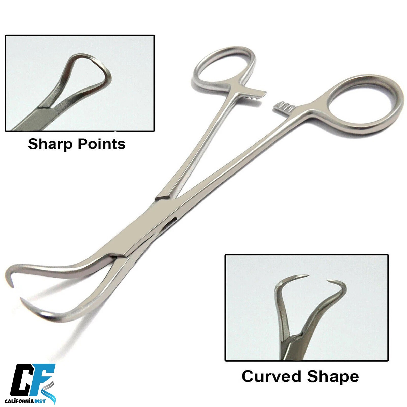 Backhaus Towel Clamp Forceps Grasping Tissue Surgical Vets Hemostatic Pliers