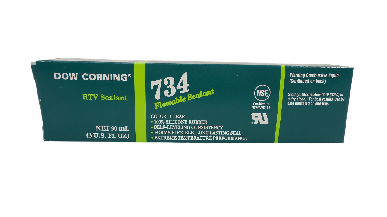 Lot of 50 DOW Corning Silicone RTV Sealant 734 Clear 3 Oz – Free Shipping