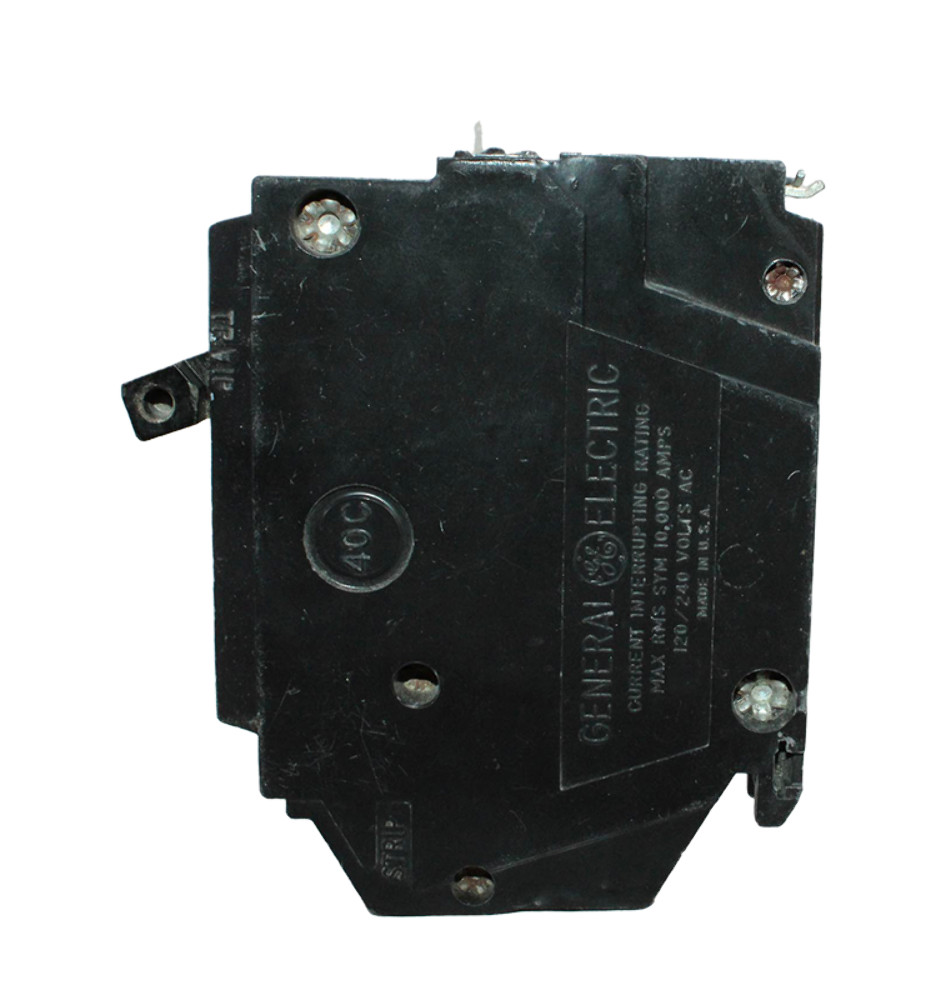 GE THQP115 Breaker 15A 1-Pole 120V 10kAIC Thin Series Plug-In Thermal Magnetic